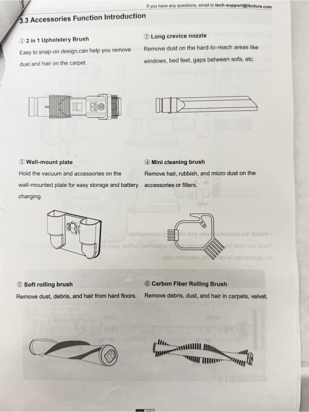 Buture VC10 Cordless Vacuum Cleaner PARTS ONLY - Picture 4 of 5